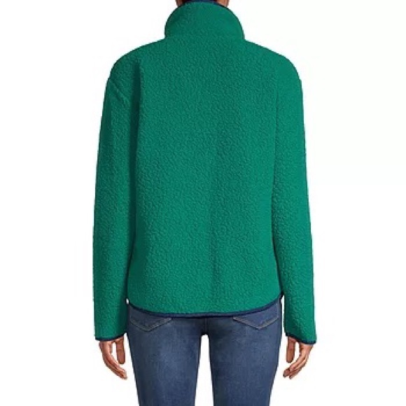 St. John's Bay SHERPA TEDDY JACKET - soft sweatshirts: blackwatch plaid or green - Picture 14 of 16